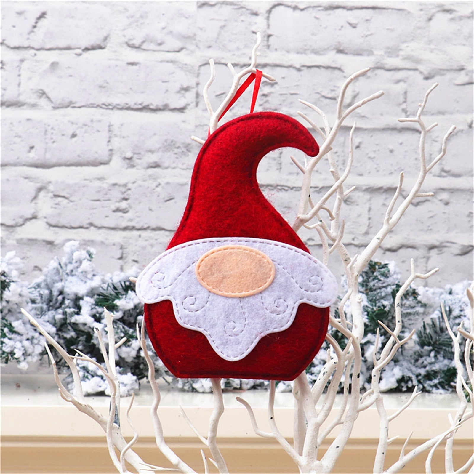 Vocy Hanging Ornaments for Outside Christmas Decorations Faceless Old