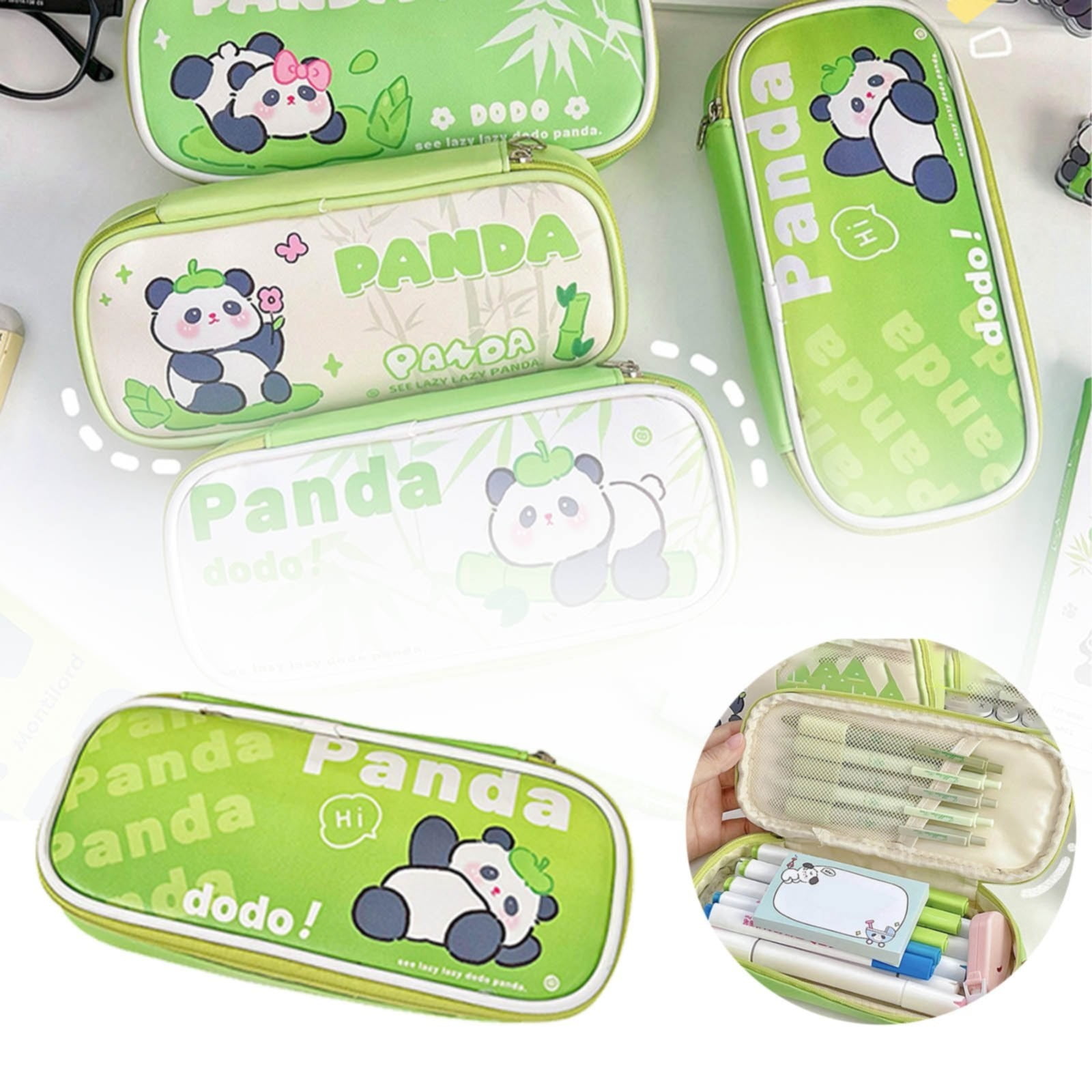 Vocy Japanese and Sanrio Stationery Supplies Cute Panda Pencil Case