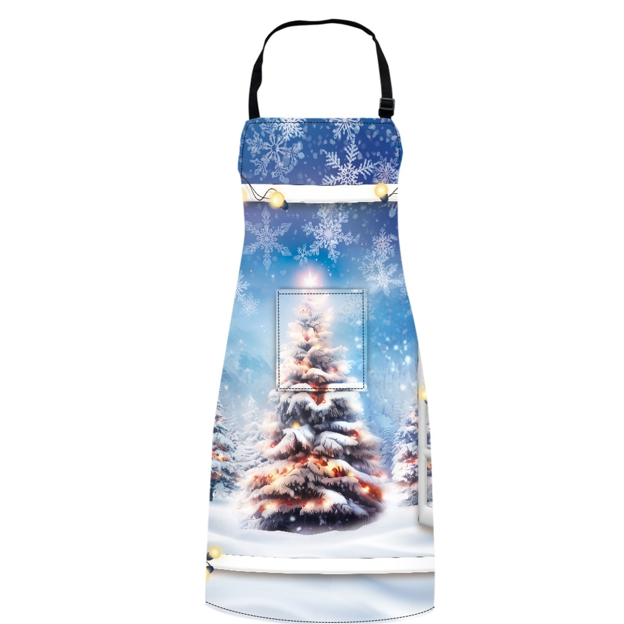 Vodetik Store Christmas Aprons for Women with Pockets OilProof