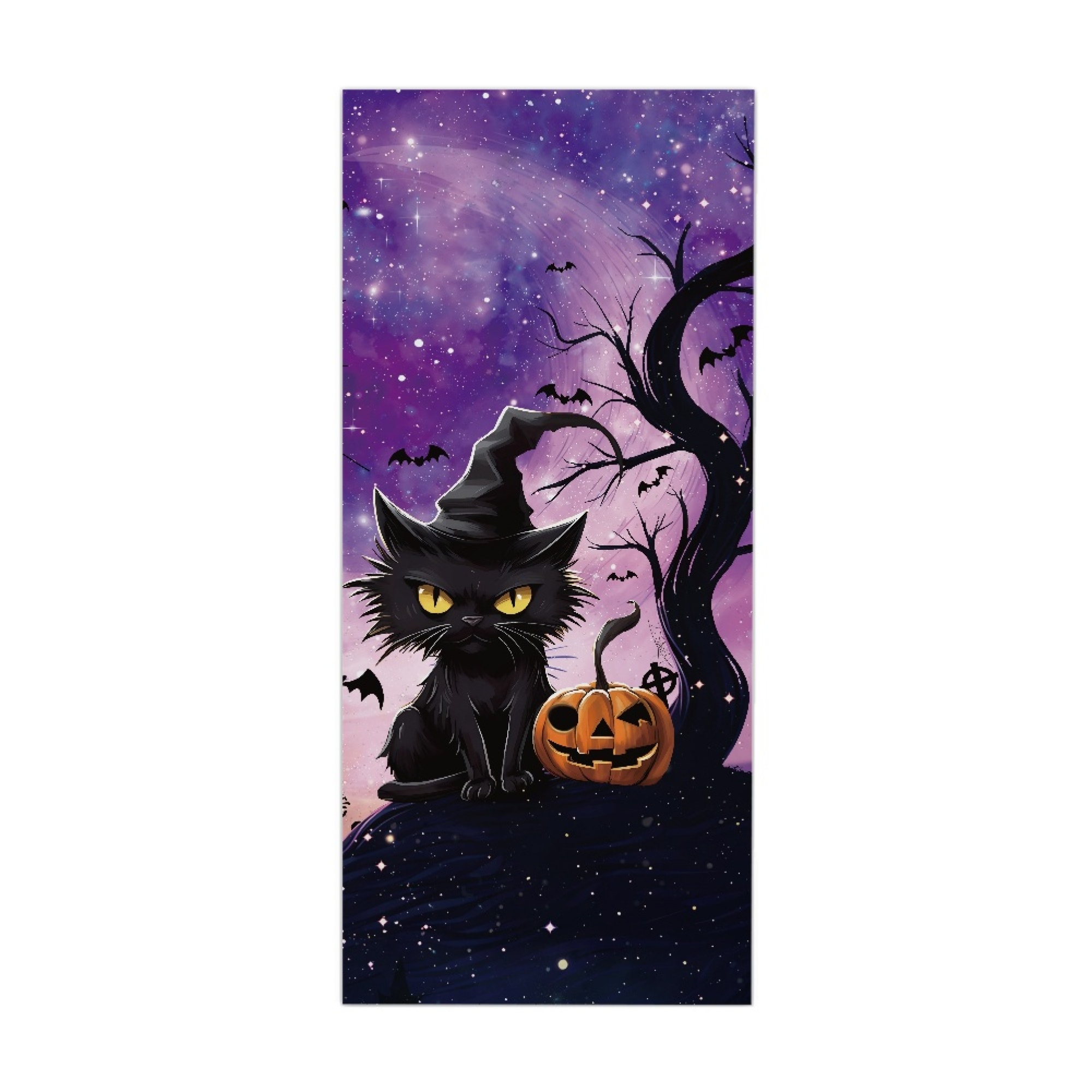 Vodetik Store Halloween Door Cover for Indoor and Outdoor Washable Fabric Halloween Party