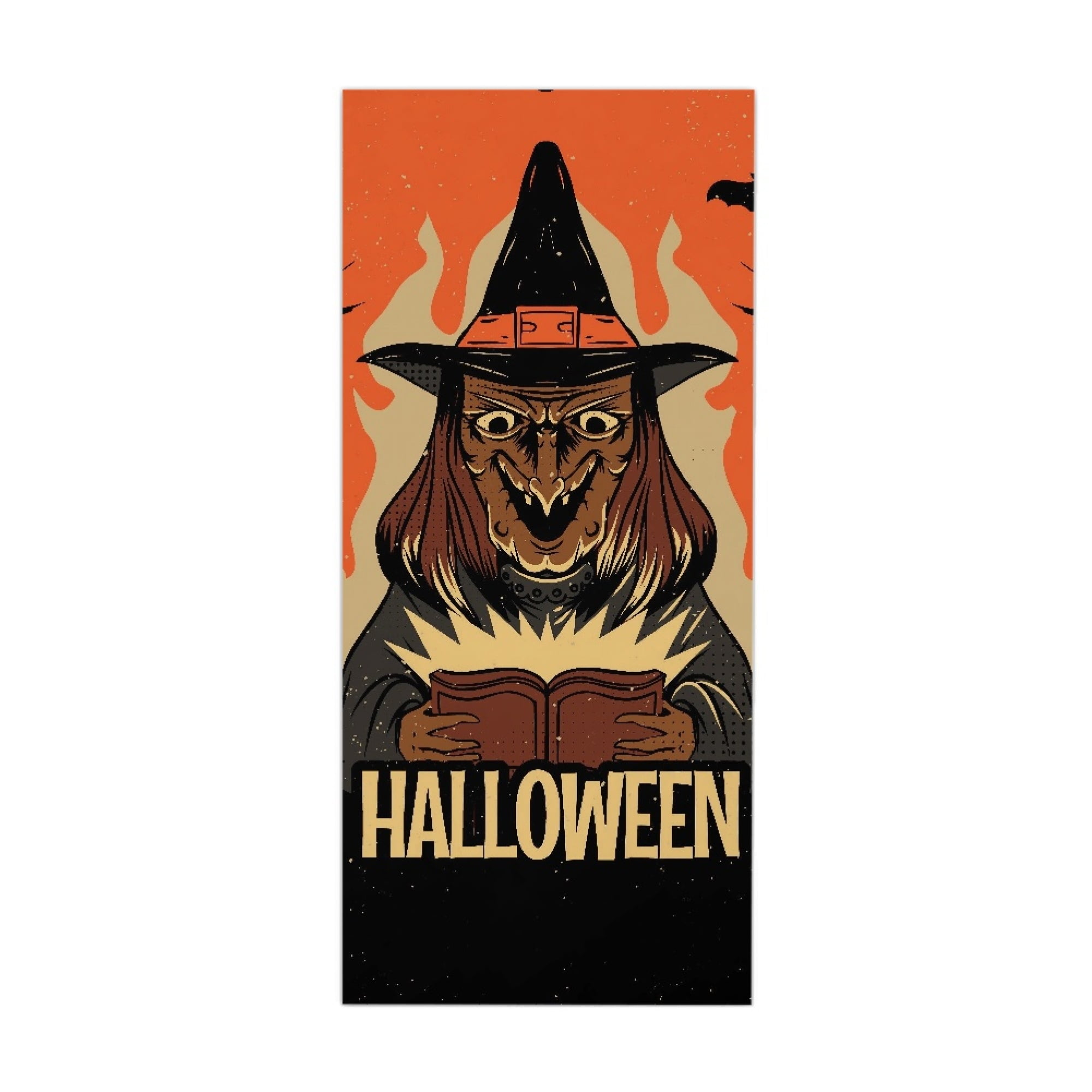 Vodetik Store Halloween Door Covers Decorative Washable Stretchable Fabric Halloween Decoration