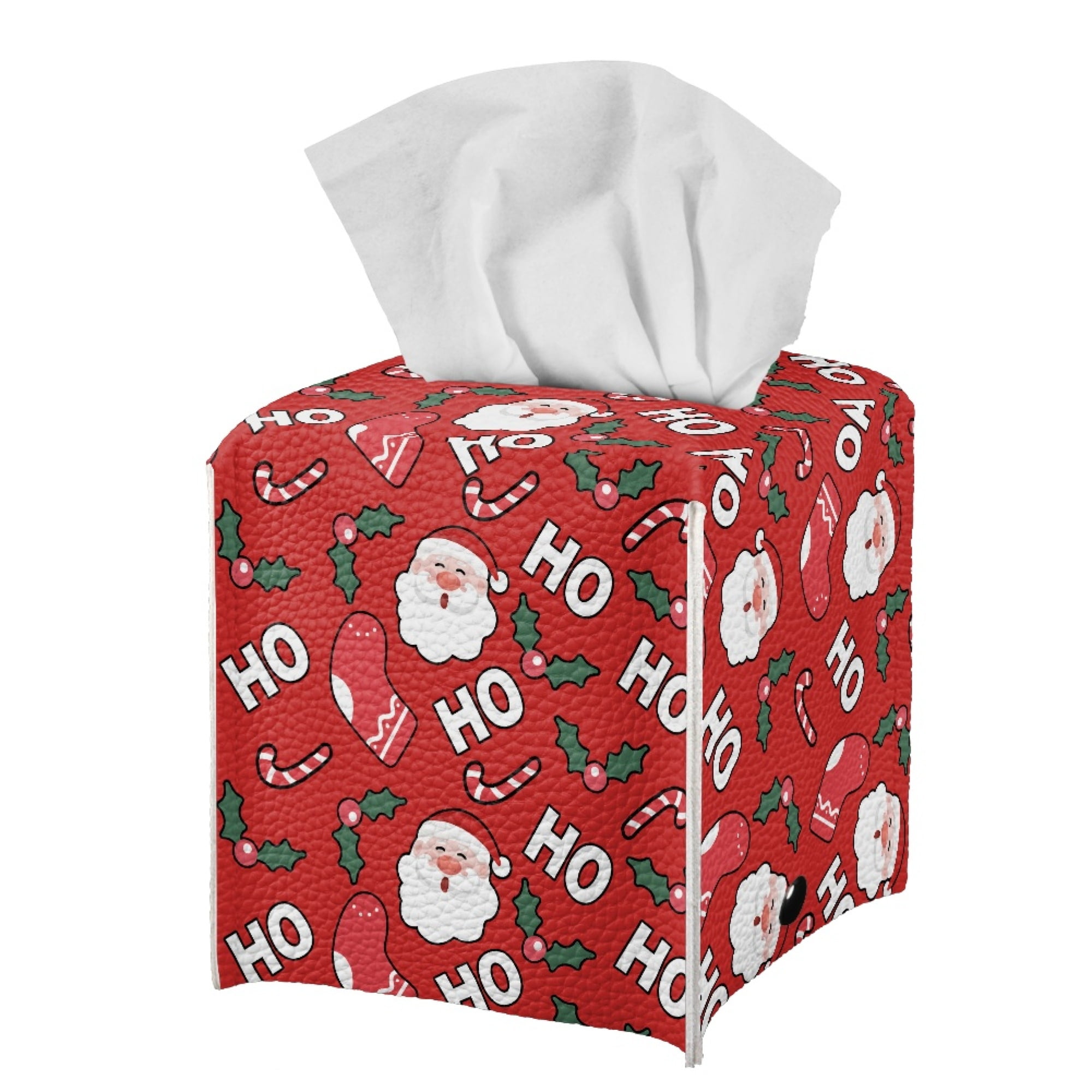 Vodetik Store Leather Tissue Box Cover Square Decorative Foldable