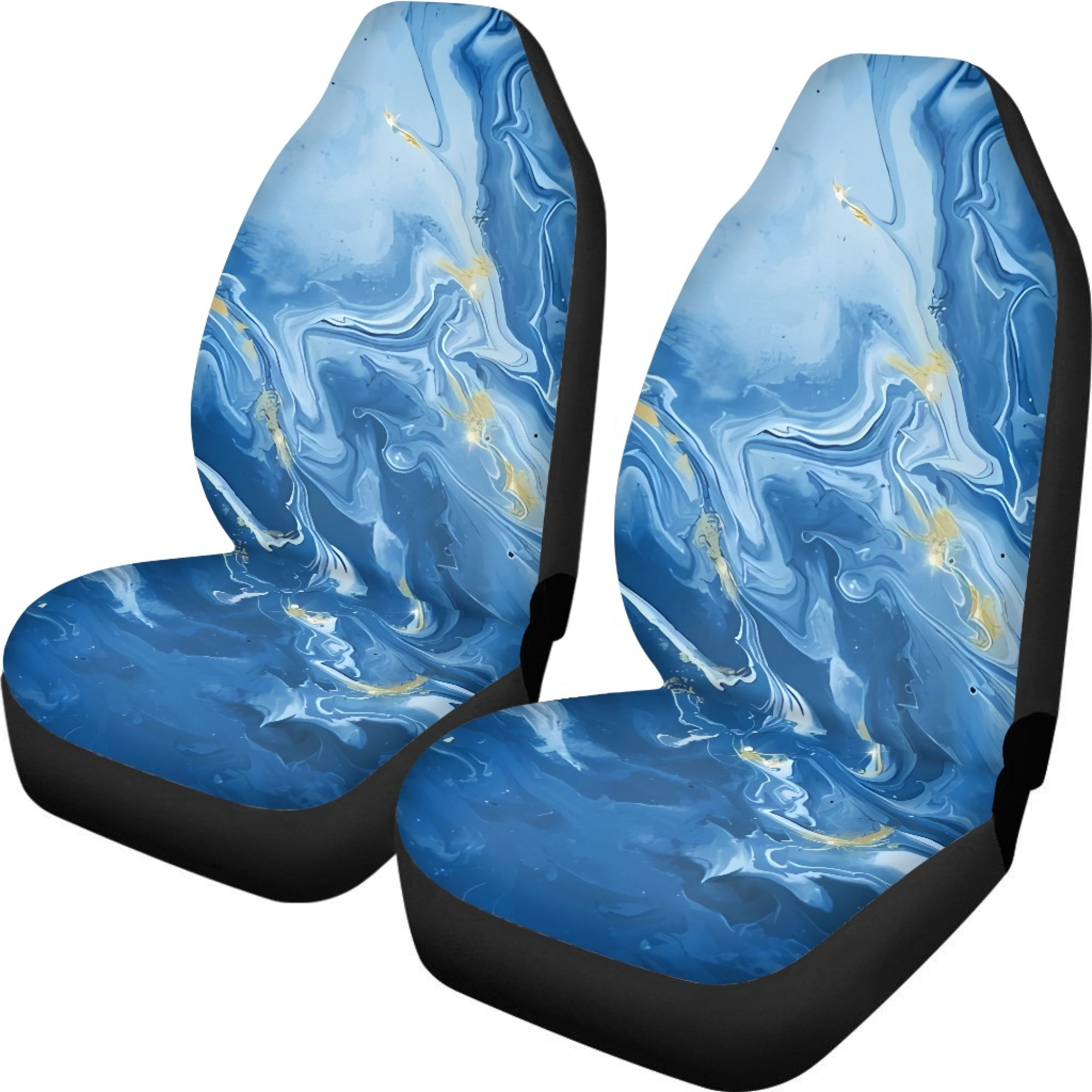 Vodetik Store Marble Front Seat Car Covers, Durable Car Seat Covers for