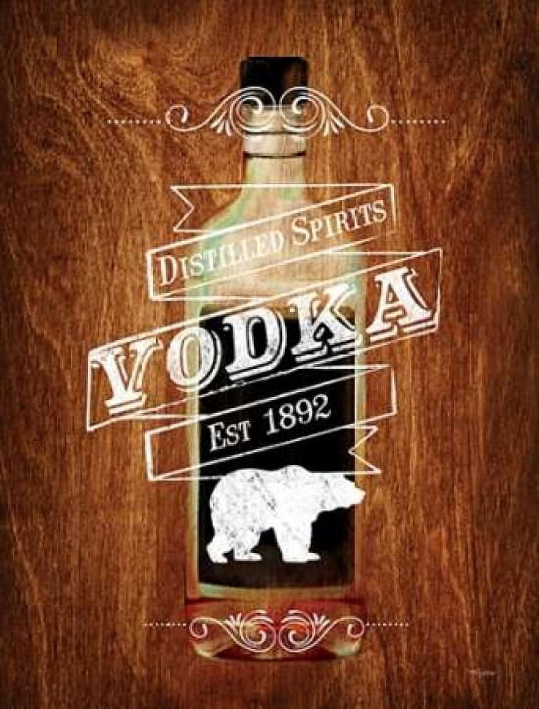Vodka Drinker Wood Sign Canvas Art - Sam Appleman (22 x 28)