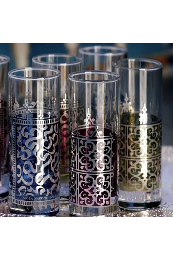 Vodka Shot Glass Set-3 Barware Italy Luxury Alibaba Naos Mix Colors by Egizia