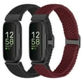 thumbnail image 1 of Vodtian 2 pack Braided Bands for Inspire 3/Inspire 2/Inspire Band, Elastic Adjustable Nylon Replacement Wristband for Women Men, 1 of 6