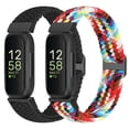 thumbnail image 1 of Vodtian 2 pack Braided Bands for Inspire 3/Inspire 2/Inspire Band, Elastic Adjustable Nylon Replacement Wristband for Women Men, 1 of 6