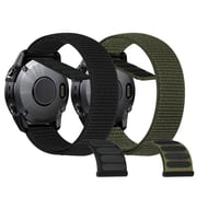 Vodtian 22mm Quick Fit Hook and Look Nylon Bands Compatible with Garmin Fenix 8 47mm/Fenix 7/Fenix 6/Fenix 5, Garmin Approach S62/S60, Epix Gen 2/Epix Pro 47mm for Women Man