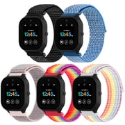 Vodtian 5 Pack Nylon Short Bands Compatible with Gabb Watch 3 2 1/Gizmo Wach 3e 3 2 1, 20mm Solo Loop Soft Strap for Xplora X6 Play/Pro, Cosmo JrTrack Watch