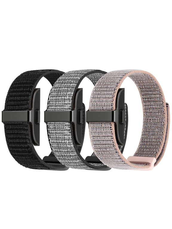 Nylon Sport Bands Compatible with Hume Band 1.0, Solo Loop Adjustable Strap for Women Men