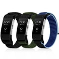 thumbnail image 1 of Vodtian Sports Nylon Band for Charge 2, Solo Loop Stitched Nylon Replacement Strap, Skin-Friendly Soft Wristband for Charge 2 Men Women, 1 of 8
