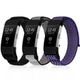 thumbnail image 1 of Vodtian Sports Nylon Band for Charge 2, Solo Loop Stitched Nylon Replacement Strap, Skin-Friendly Soft Wristband for Charge 2 Men Women, 1 of 8