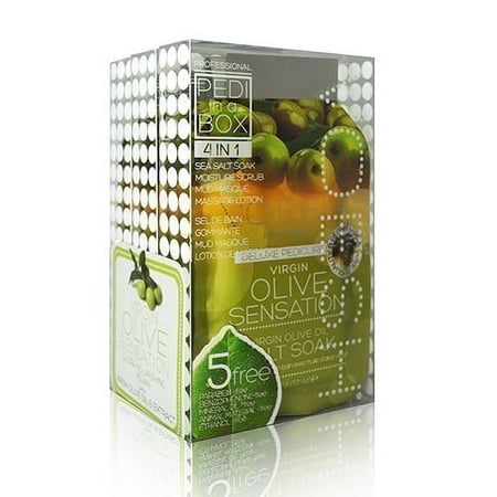 Voesh Pedi In A Box Kit: Olive Sensation Pedicure Treatment (3-Pack)