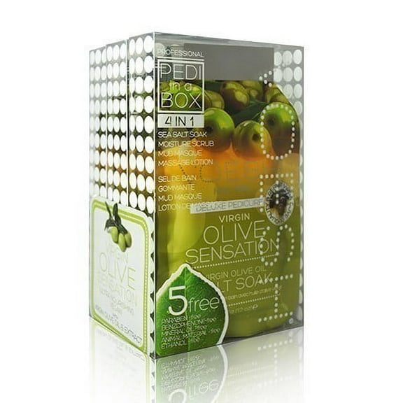 Voesh Pedi In A Box Kit: Olive Sensation Pedicure Treatment (3-Pack)