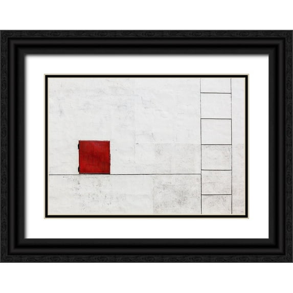 Voeykova, Ksenia 14x11 Black Ornate Wood Framed with Double Matting Museum Art Print Titled - Suprematism Is All Around