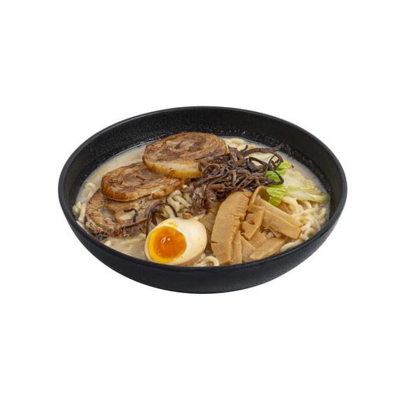 Voga 27 oz Black Melamine Large Bowl - Japonais, Faux Stone, Speckled - 9" x 9" x 2 1/2" - 2 count box