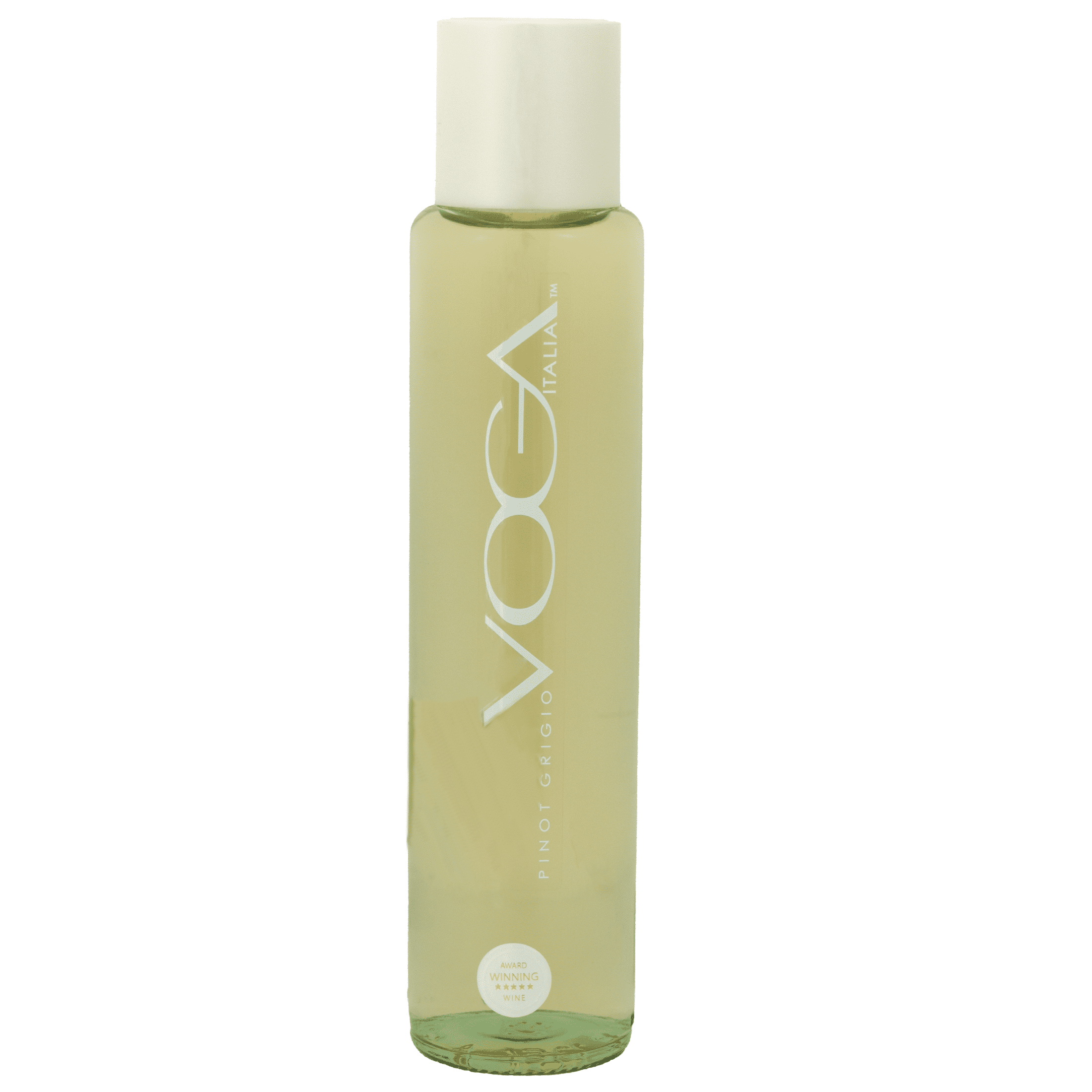 Voga, Pinot Grigio White Wine, Apple Peach, 12% ABV, 750 ml Shelf Stable Glass Bottle