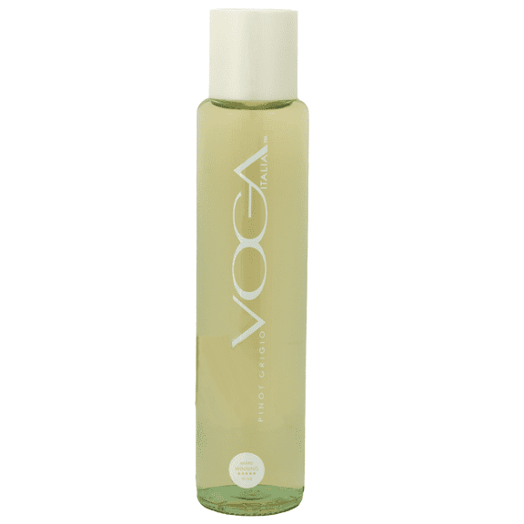Voga, Pinot Grigio White Wine, Apple Peach, 12% ABV, 750 ml Shelf Stable Glass Bottle