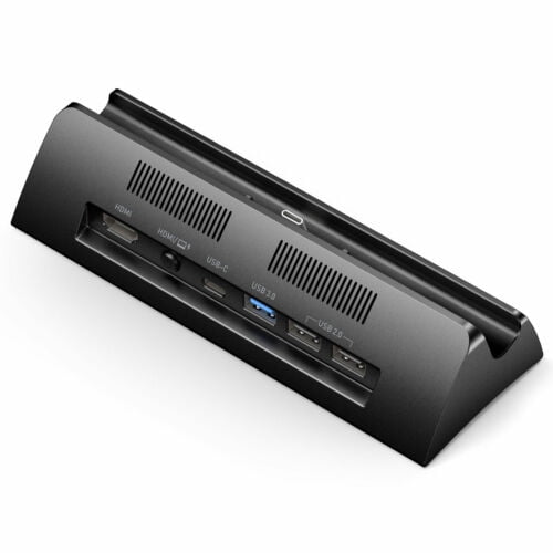 Vogek TV Docking Station For Nintendo Switch and OLED Model, Replacement for Official Switch Dock, Portable Adapter Connect to TV Supports 4K HDMI Output