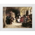 thumbnail image 1 of Vogel, Hugo 14x11 White Modern Wood Framed Museum Art Print Titled - Martin Luther Preaches In Wartburg, 1 of 4