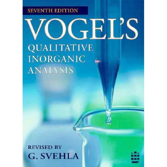 Pre-Owned Vogel's Qualitative Inorganic Analysis