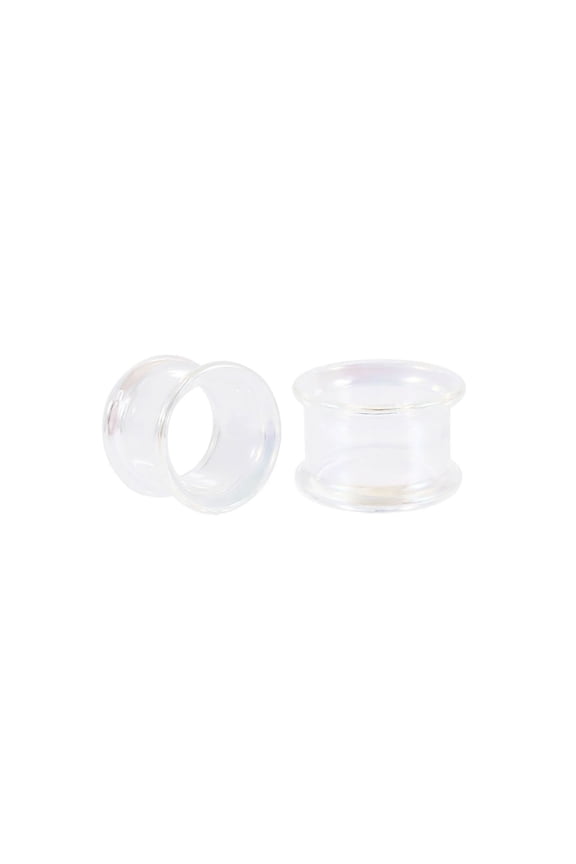 Ear Plugs Stretchers Transparent Tapers for Glass Ear Stretching Tunnels For Women and Men 19MM