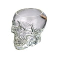thumbnail image 1 of Voglyf 350ML Halloween Skull Glass Cup Wine Glass, Multipurpose Clear Skull Face Drinking Cup, Spooky Gothic Skeleton Cup for Whiskey Cocktail, Halloween Party Bar Home Decor Drinkware, 1 of 6