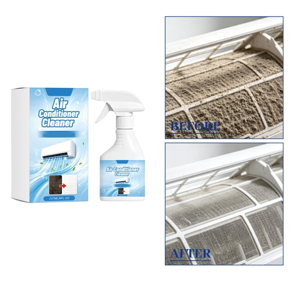 Voglyf Air Conditioner Foam Cleaner Spray, No Rinse Coil Cleaning Foam Spray, Removes Dust Mold Dirt for Window Split Conditioning Unit, Household Conditioner Deep Cleaning Foam(237ML)