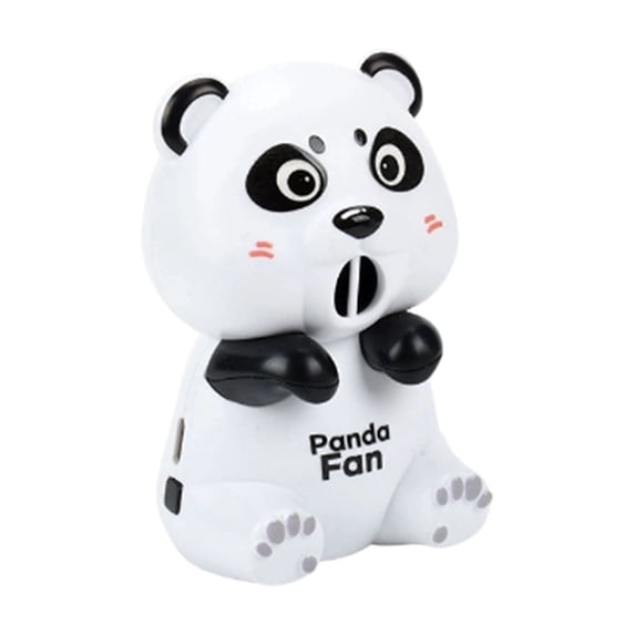Voglyf Cooling Clip‑On Mini Fan for Cup & Bowl, Cute Animal Fans Coffee Chiller, Portable Small Clip‑on Cooling Fan for Coffee Mugs Bowls, Desktop Household Daily Use Drink (White Panda)