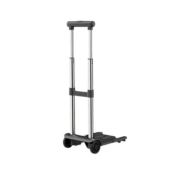 Voglyf Folding Hand Truck, Portable Utility Cart with 2 Wheels, Solid Construction Light‑Weight Luggage Dolly Cart, Fold‑Up Design for Storage, Travel, Moving Boxes And Transport(Black M)