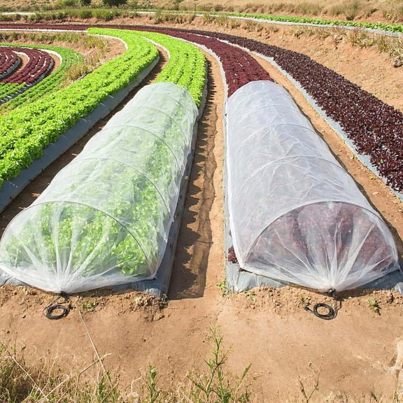 Voglyf Garden Netting Pest Barrier: 17'x114' Fine Bug Netting for Garden Protection Row Cover Raised Bed Screen Mesh Greenhouse Mosquito Net, Protecting Tree Plants Vegetable Flowers Fruits