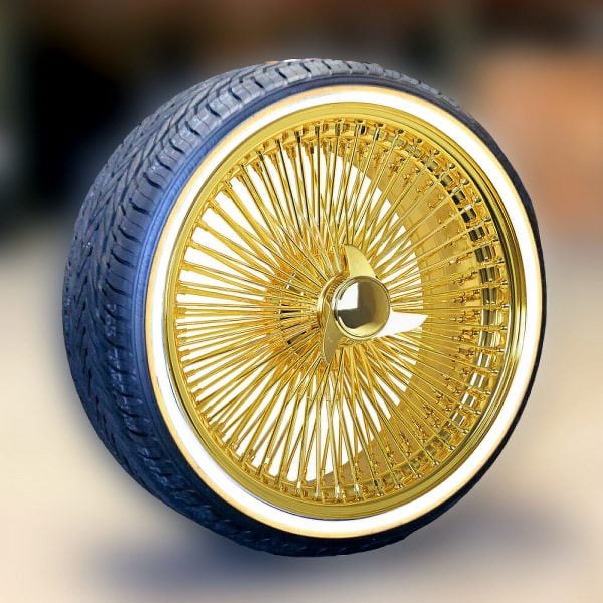 ∞ 20X8 FWD All Gold 150 Spoke Vogue Custom Built Radial VIII