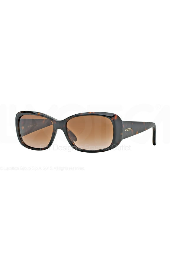 VO 2606S Plastic Womens Rectangle Sunglasses Dark Havana 55mm Adult