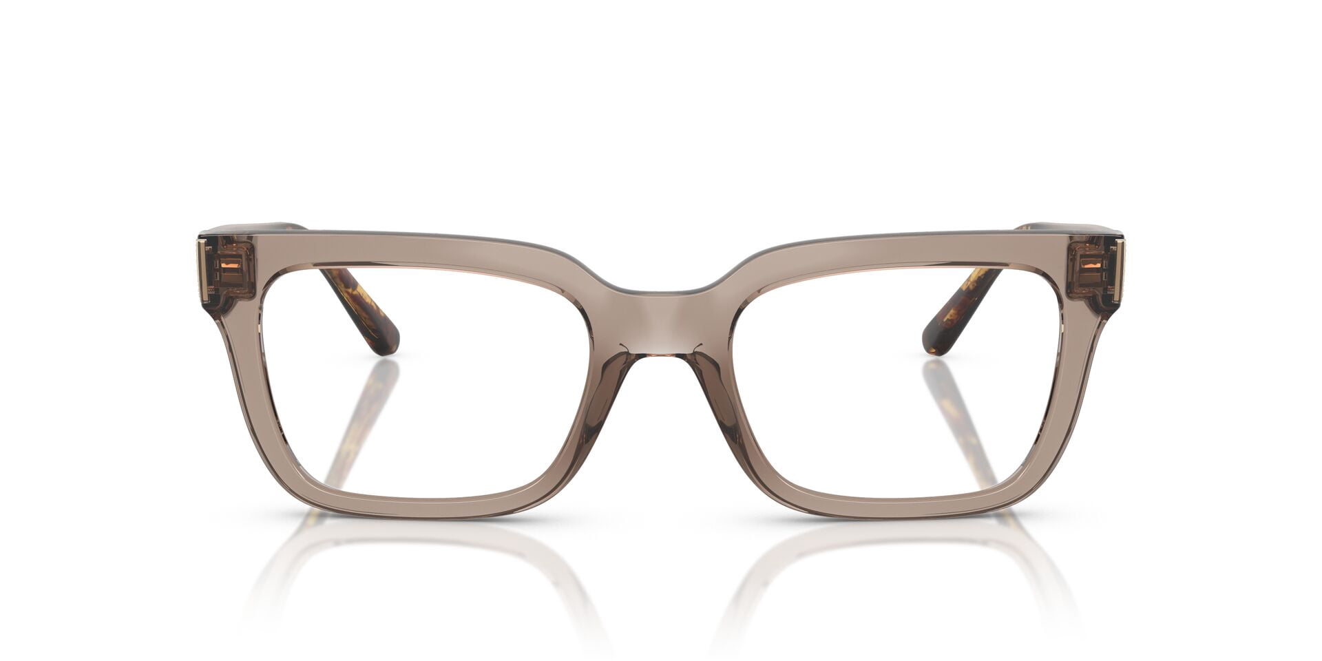 Vogue Unisex VO5611B Propionate Eyeglasses, 52mm, Transparent Brown Frame