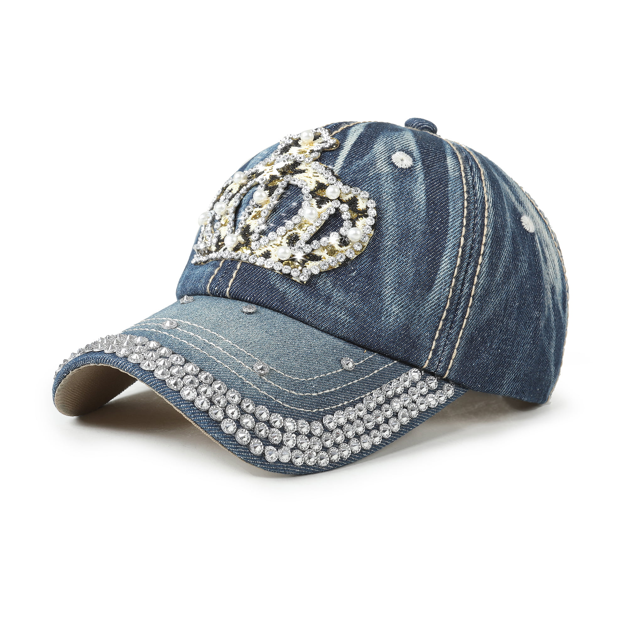 Vogue Cloud Baseball Cap Rhinestone Sequin Cap Diamond Bling Fashionable  Trucker Sun Hats for Women Men 