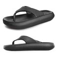 thumbnail image 1 of Vogue Cloud Sandals Women's Shoes Flip Flop Slides Pillow Cloud Slides Black, 1 of 6