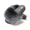 thumbnail image 1 of Vogue Cloud Women's Furry Faux Fur Slides Fuzzy Slippers Fluffy Sandals Outdoor Indoor, 1 of 5