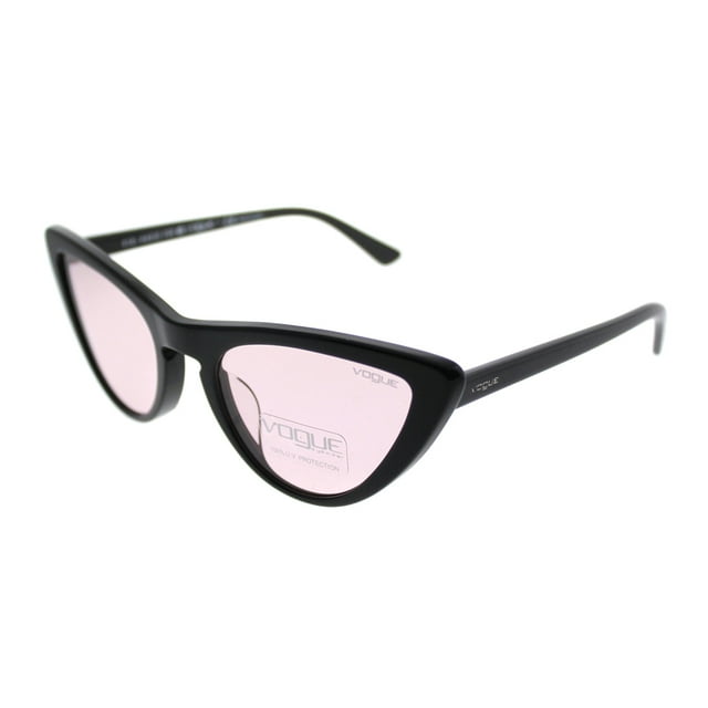 Vogue Eyewear Gigi Hadid For Vogue Asian Fit  Plastic Womens Cat-Eye Sunglasses Black 54mm Adult