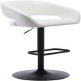 Vogue Furniture Adjustable Bar Stool with Hollow Back and Arms Modern