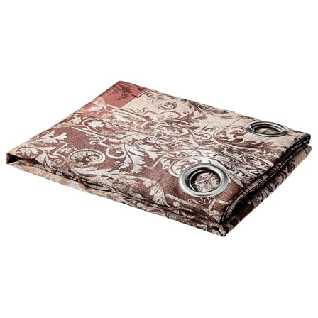 Vogue Grommet Panel Window Curtain, 50" x 84", Brown