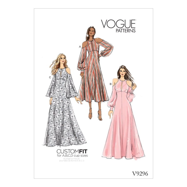 Vogue Misses' Dress V9296 - Sewing Pattern