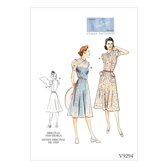 Vogue Pattern Misses' Dress-14-16-18-20-22