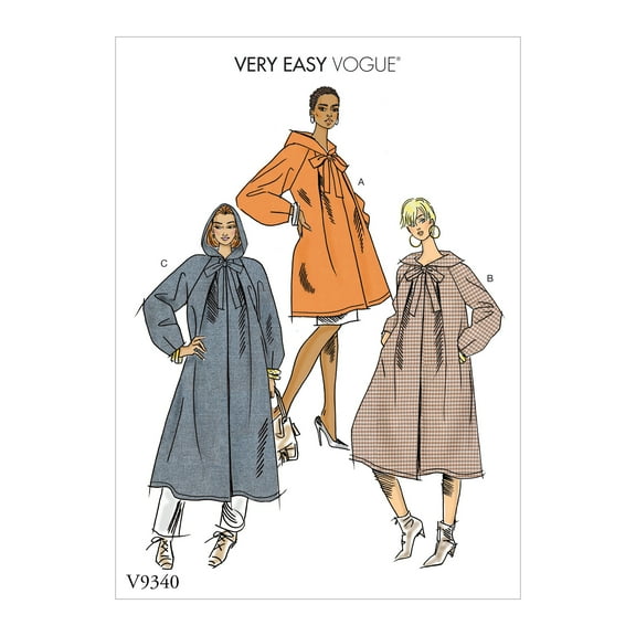 Vogue Patterns Sewing Pattern Misses' Coat-L-XL-XXL
