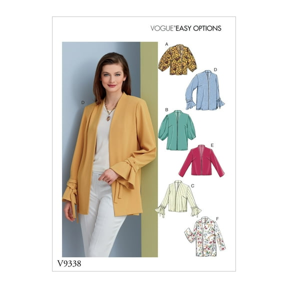 Vogue Patterns Sewing Pattern Misses' Jacket-6-8-10-12-14