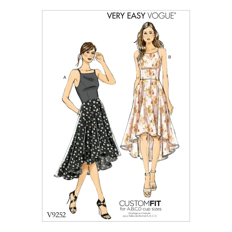 Vogue Patterns Sewing Pattern Misses' Princess Seam High-Low Vogue Patterns Sewing Pattern Misses' Princess Seam High-Low