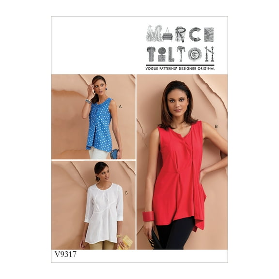 Vogue Patterns Sewing Pattern Misses' Top-L-XL-XXL