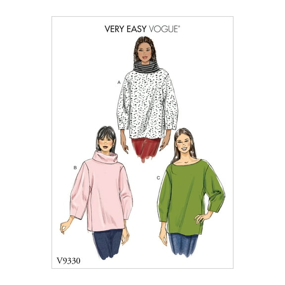 Vogue Patterns Sewing Pattern Misses' Top-XS-S-M-L-XL