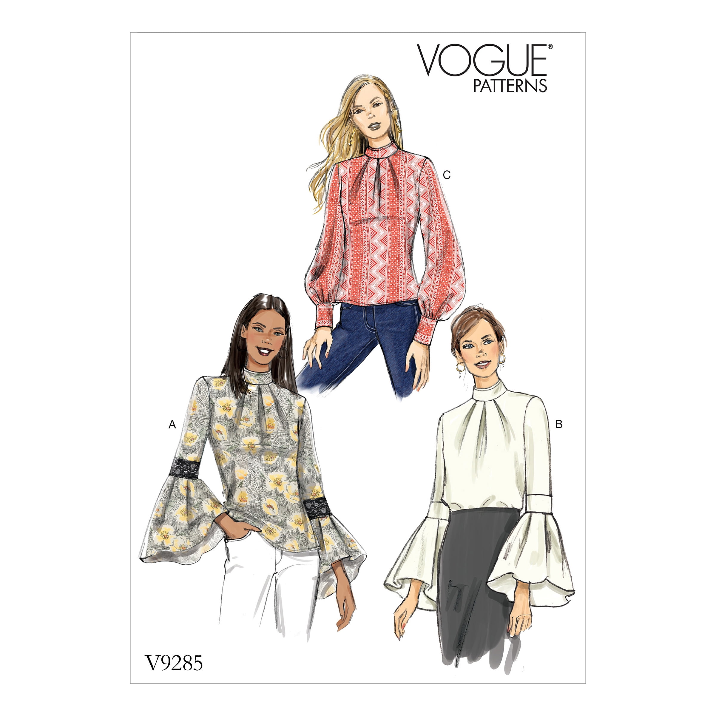 Vogue Patterns Sewing Pattern Misses' Top with Sleeve and
