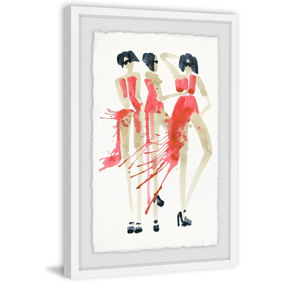 Vogue Rouge II Framed Painting Print