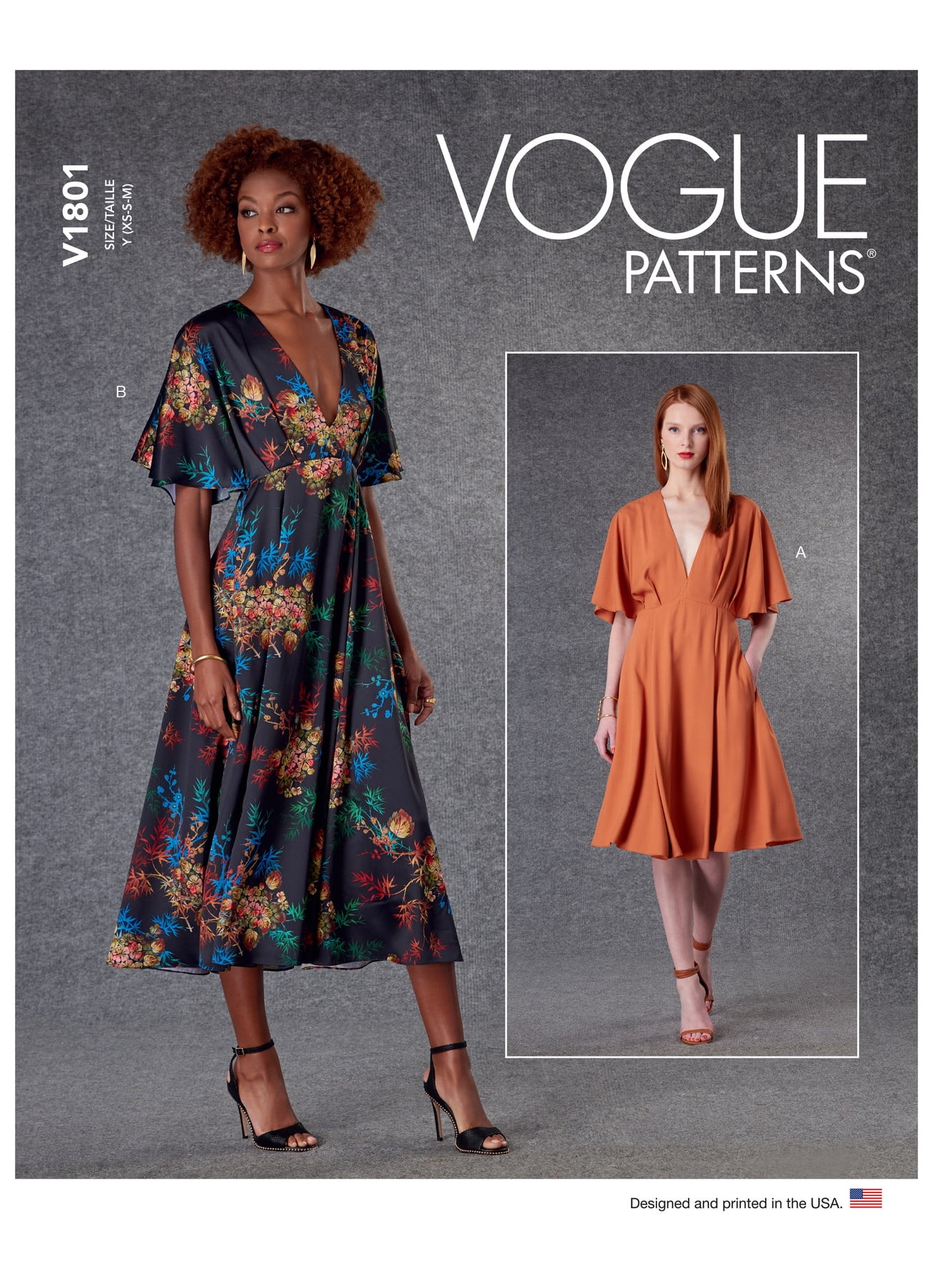 Vogue Sewing Pattern 1801 - Misses' Dresses, Size: Y (XS-S-M)